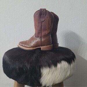 Kids Toddler  Cowboy Western Rodeo Square Toe Boots Size 7.5